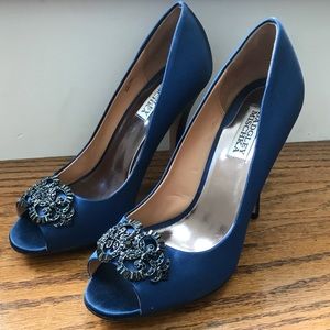 Genuine Badgley Mischka Peep Toe Heels